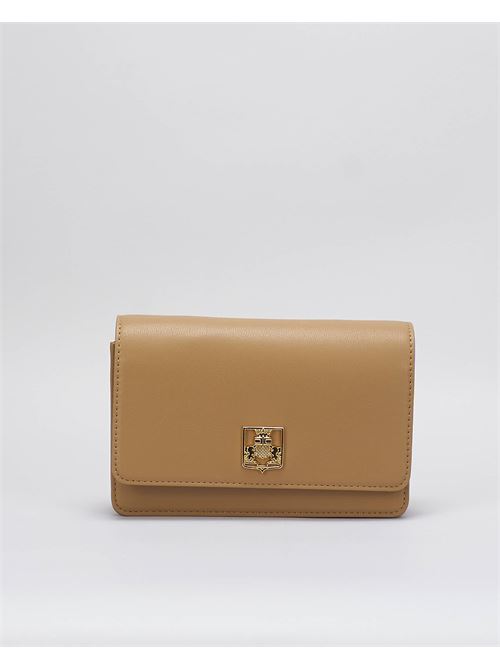 Synthetic shoulder bag with logo plaque Elisabetta Franchi ELISABETTA FRANCHI | Bag | BS01A46E2032